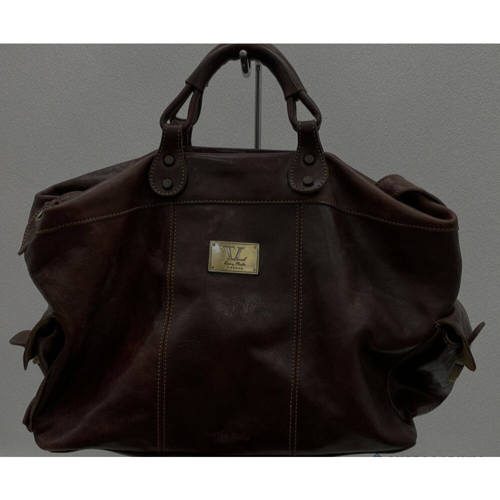 TUSCANY LEATHER  EUC XL TRAVEL WEEKENDER BAG - Picture 2 of 12